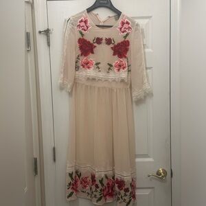 ASOS embroidered dress